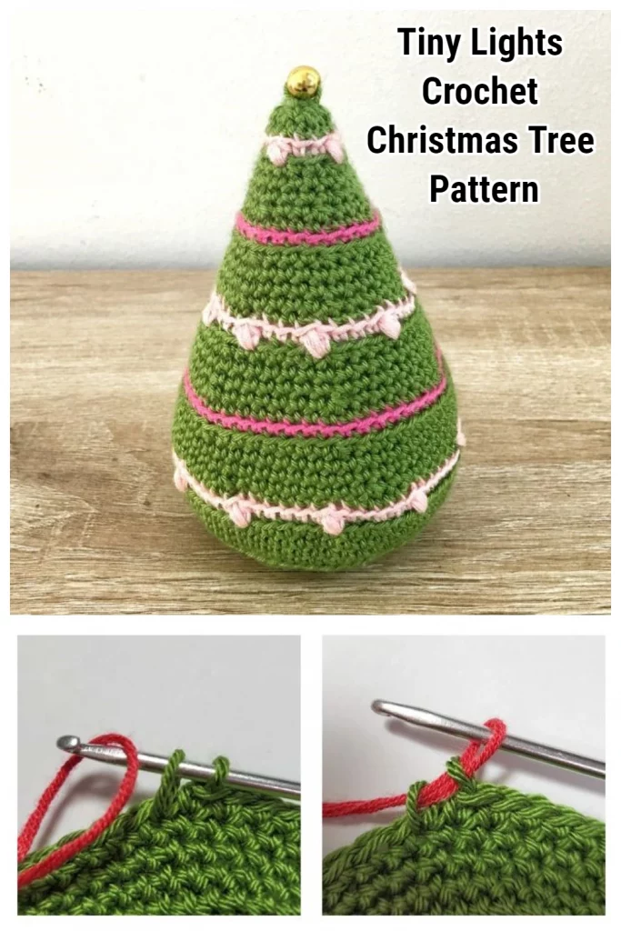 This little crochet Christmas tree pattern might be just what you are looking for. A great option of yarn for this project is the Comfy Fingering by Knit Picks.