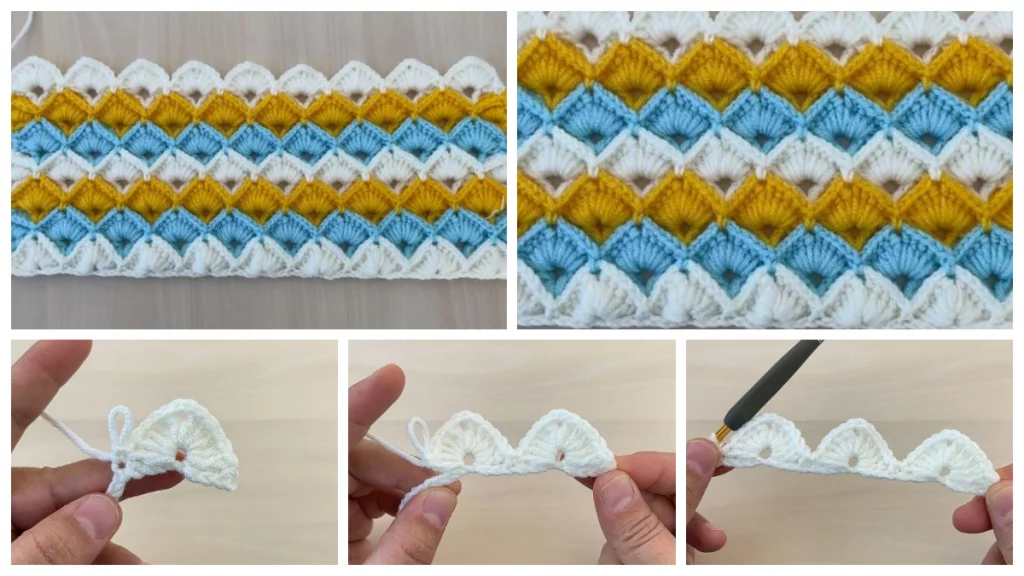 Today I have another Crochet stitch tutorial to share with you all of one of my very favorite stitch patterns – the Shell Stitch. Enjoy!