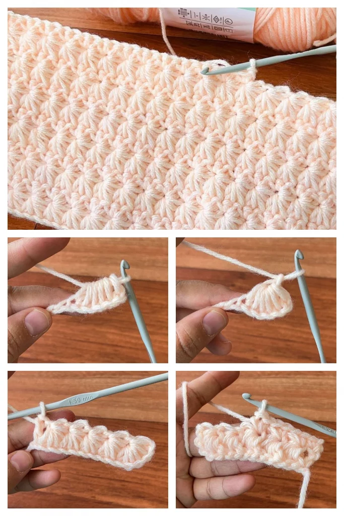 I love this Crochet Star Stitch because it creates so much pretty texture and it is simple to learn and remember. It’s the kind of stitch that makes me dream of all the possibilities.