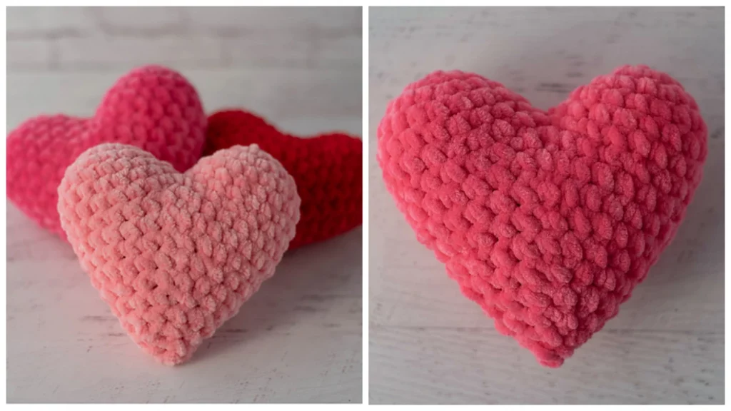 This sweet amigurumi heart is simply adorable. Quick and fun to make, this heart is perfect for tucking into your decor or to make as a gift to say ‘I Love You’ to someone special!