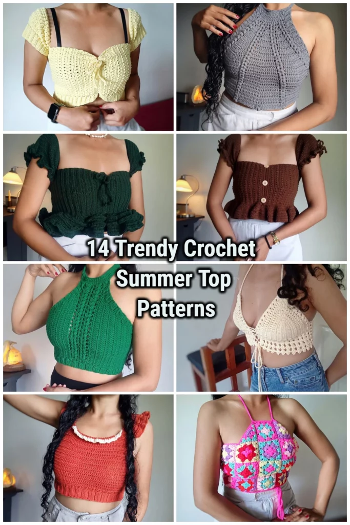 Here are a few Crochet Summer Top Patterns that are perfect for beginners. Crochet summer tops are a popular trend among crocheters this year, and for good reason! These lightweight and breezy tops are perfect for staying cool and comfortable during the hot summer months.