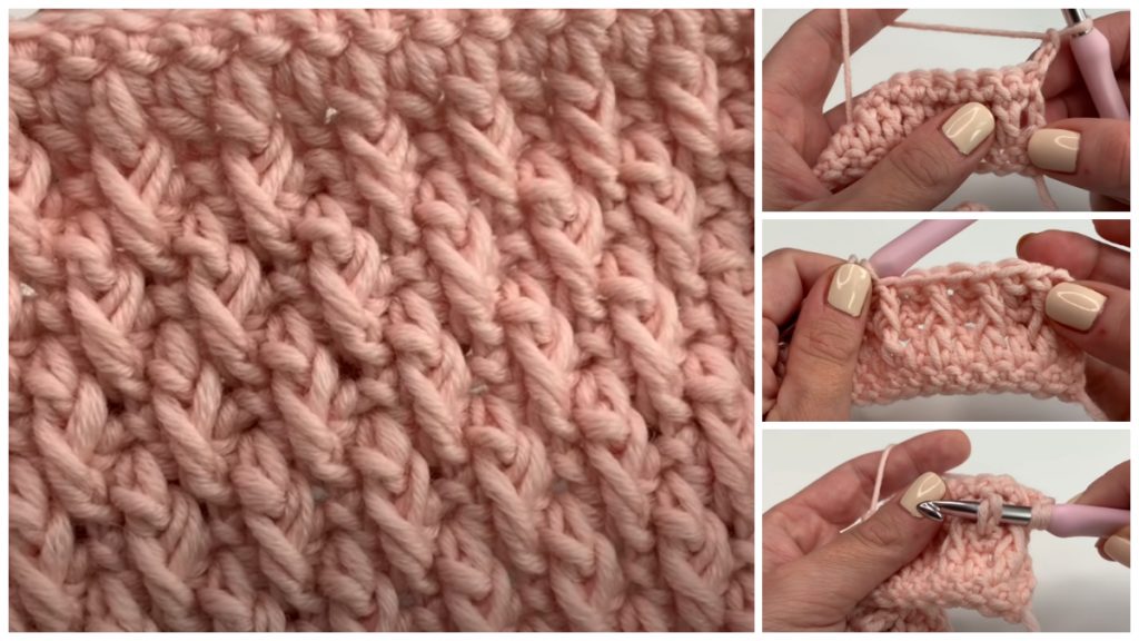 Crochet Alpine Stitch creates a beautiful textured. It’s so rich and elegant and I think that works very well for baby blankets, sweaters...