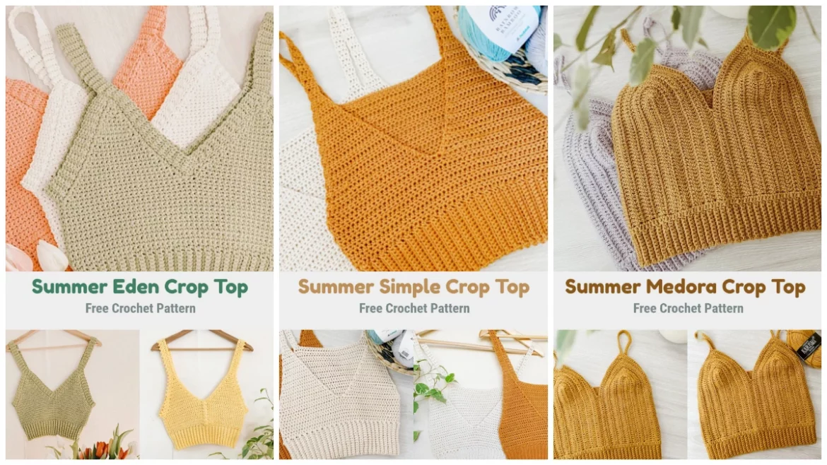 Crochet - 8 Free Crochet Summer Top Patterns