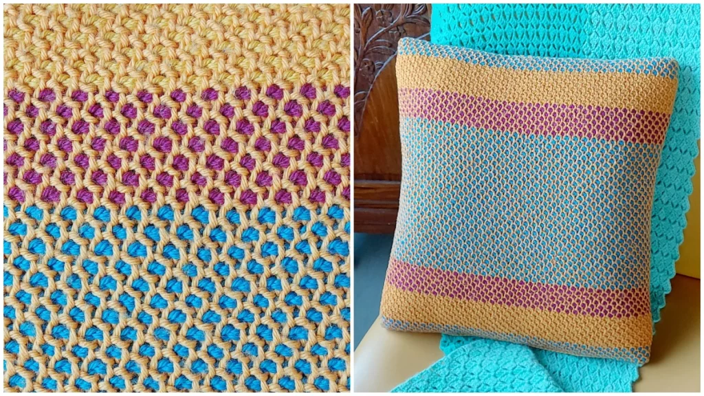 Tunisian Honeycomb Stitch is a beautiful and versatile stitch that can be used to create a variety of projects, from blankets and cushions to bags and hats. It's an intermediate-level stitch that combines basic Tunisian crochet stitches with a unique variation to achieve the desired pattern.